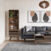 Clarkson - Bookcase With Storage - Rustic Natural Aged Brown - Image 8