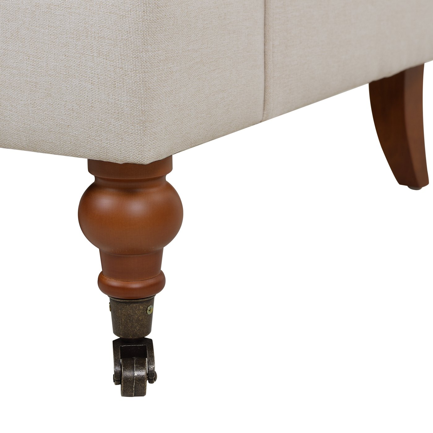 Alana Lawson - Accent Arm Chair Metal Casters - Sky Neutral Beige - Image 3
