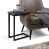 Skyler - C Side Table - Dark Cognac Brown - Image 7