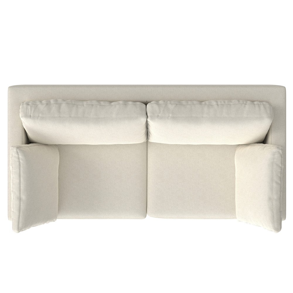 Ava - Mid Century Sofa, Upholstered - Cream - Image 2