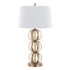 Linx - Contemporary Table Lamp (Set of 2) - Gold / White - Image 2