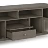 Cosmopolitan - Wide TV Media Stand - Farmhouse Gray - Image 5