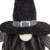 Gnome With 'Boo' Banner, For Halloween Decor - Black White - Image 2