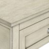 Accent End Table, 2 Tier, Storage Drawer, Transitional - White - Image 6
