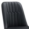 Modern Dining Chairs (Set of 4) With Backrest And Silver Metal Legs For Home And Office - Black - Image 11