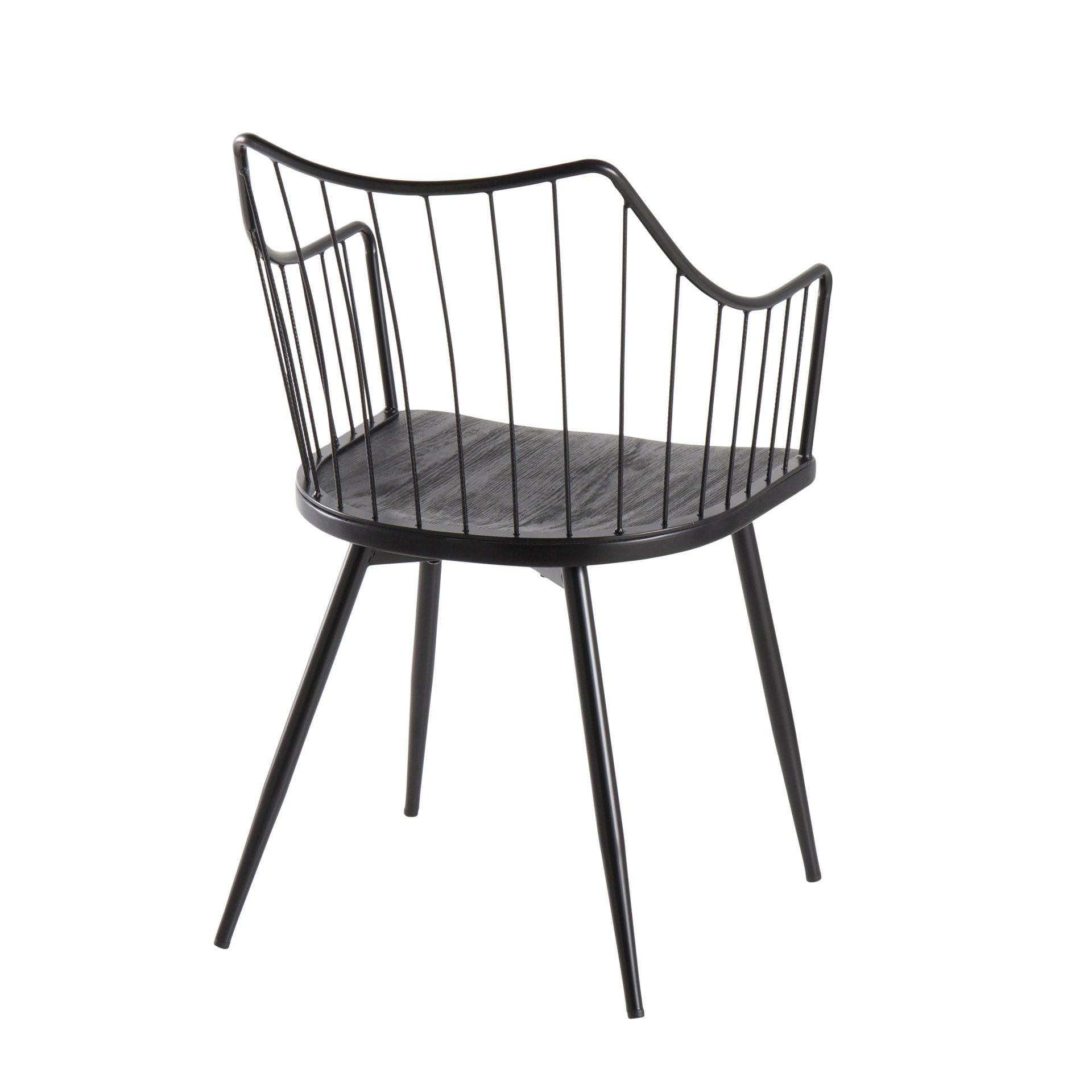 Winston - Farmhouse Chair - Black - Image 3