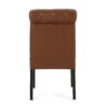 Broxton - Tuft Dining Rolltop Chair (Set of 2), Contemporary Design - Light Brown - Image 11