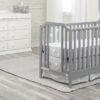 Celeste - 3 In 1 Convertible Island Crib - Light Gray - Image 6