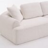 Compression Sofa: 4 Seater Combined Sofa, Crochet Yarn Fabric, Full Sponge Compression Sofa, Combined Sofa With 4 Pillows For Home Living / Home Furniture / Apartment - Beige - Image 17