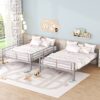 Full Over Full Metal Bunk Bed - Sliver - Image 8
