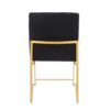 Fuji - Contemporary, High Back Dining Chair (Set of 2) - Gold / Black - Image 5