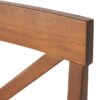 Acacia Wood Dining Chair With X Shaped Back (Set of 2) - Dark Oak - Image 12