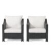 Antibes - Wicker Armchair With Water Resistant Cushions - Black - Image 5