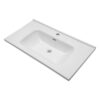 Rectangular Single Vanity Top With 1 Faucet Hole And Overflow, 35" X 20", Sink Only - White - Image 8