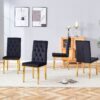 Legs Complement The Velvet Chair (Set of 4) - Black - Image 2