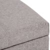 Dover - Storage Ottoman Bench - Cloud Gray - Image 8