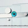 Semi-Frame Single Sliding Shower Door, 304 Stainless Steel, 5 / 16" (8Mm) Thick Sgcc Tempered Clear Glass - Brushed Nickel - Image 8