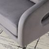 Open Back Loveseat Settee With 3 Pillows - Charcoal - Image 9