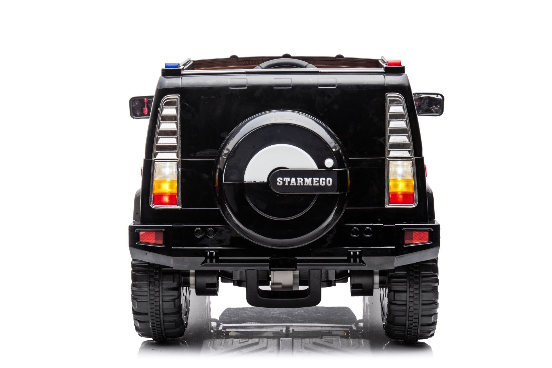 12V7A 30W*2 Four-Wheel Drive Leather Seat One Button Start, Forward And Backward, High And Low Speed, Music, Front Light, Power Display, Two Doors Can Open, 2.4G R / C, Seat Belt Four Wheel Absorber - Black - Image 16