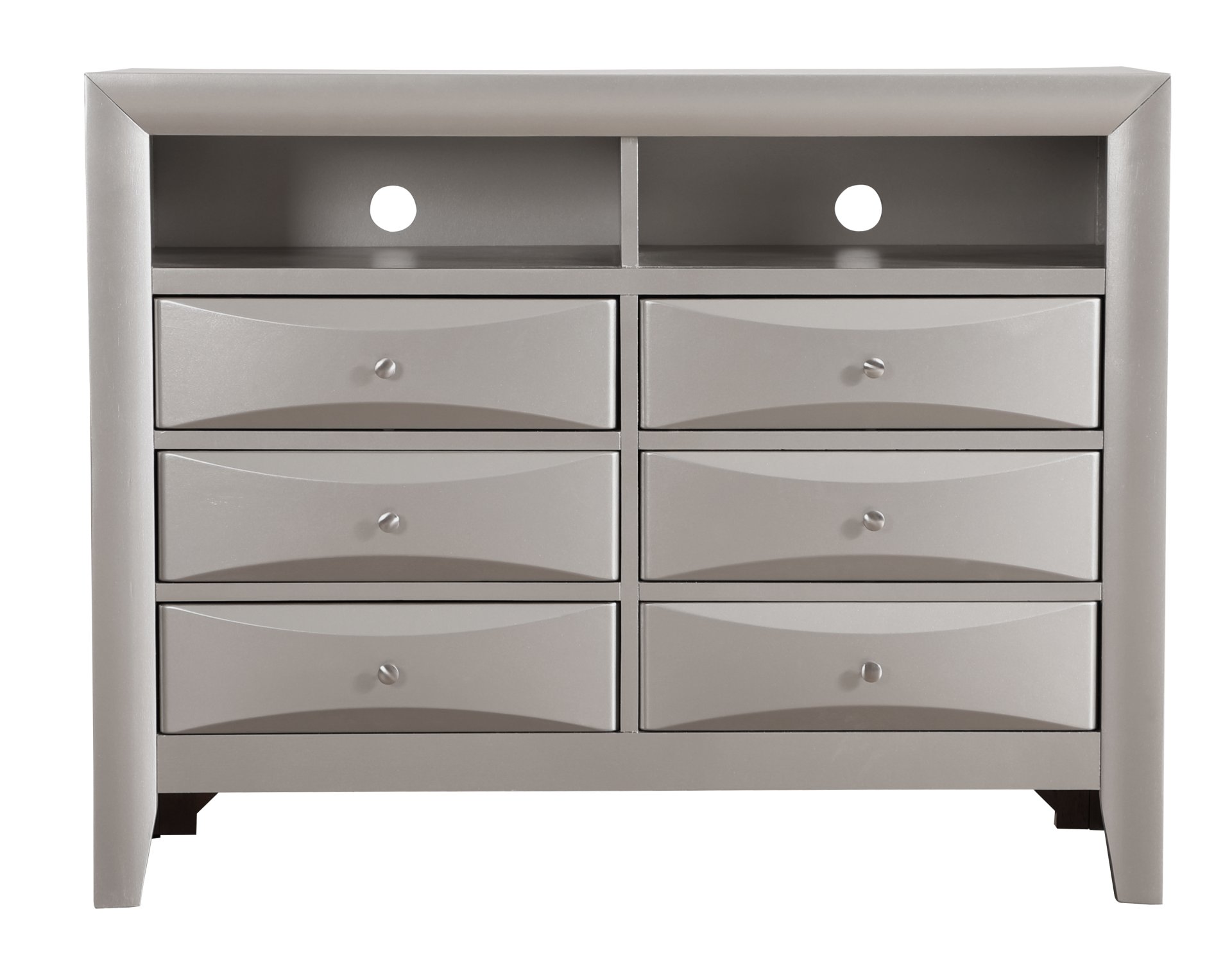 Marilla - Media Chest - Silver Champagne - Image 4