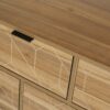 Modern 7 Drawer Dresser Cabinet - Walnut - Image 15