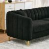 Loveseat Sofa For Living Room And Bedroom - Black - Image 7