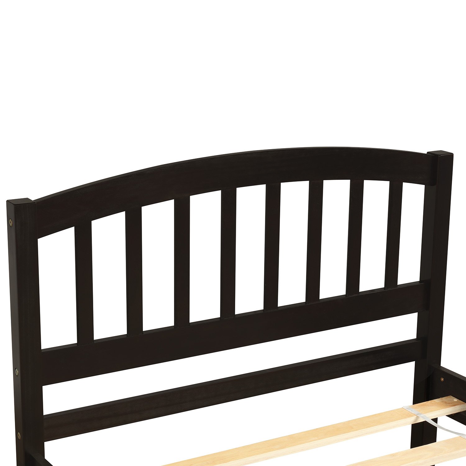 Twin Size Platform Bed Frame With Trundle - Espresso - Image 6