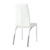 Modern Upholstered Dining Chair (Set of 4) With Electroplated Metal Legs - White - Image 9