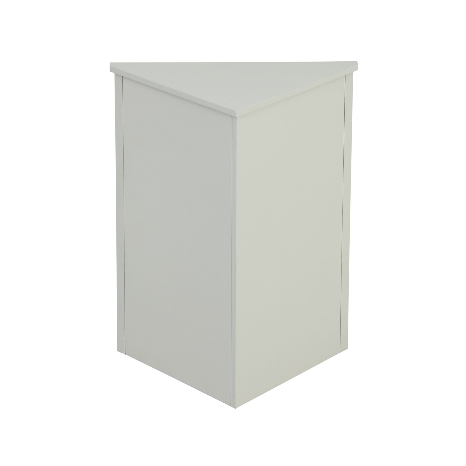 Triangle Bathroom Storage Cabinet With Adjustable Shelves, Freestanding Floor Cabinet For Home Kitchen - Gray - Image 20