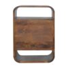 Curve 2 Drawer Nightstand - Brown - Image 8