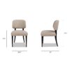 Harriet - Split Back Upholstered Dining Side Chair (Set of 2) - Merino Gray - Image 4