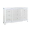Adalid - King 5 Pieces Bedroom Set With LED Lights And Tufted Design - White - Image 3