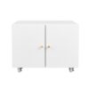 Office Furniture Copier Cabinet 2 Door Steel Copier Stand Mobile Pedestal File Printer Stand - White - Image 13