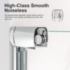 Semi Frameless Double Sliding Shower Door With 6Mm Sgcc Tempered Glass - Chrome - Image 7