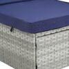 Outdoor Sofa Pe Rattan Furniture Deck Chair - Gray - Image 8