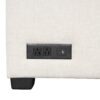 U - Shaped Sectional Sofa Pull Out Sofa Bed With 2 USB Ports, 2 Power Sockets, 3 Back Pillows And A Storage Chaise For Living Room - Beige - Image 22