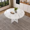 Round Dining Table For 4 - White - Image 13