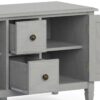 Connaught - Wide TV Stand - Fog Gray - Image 5