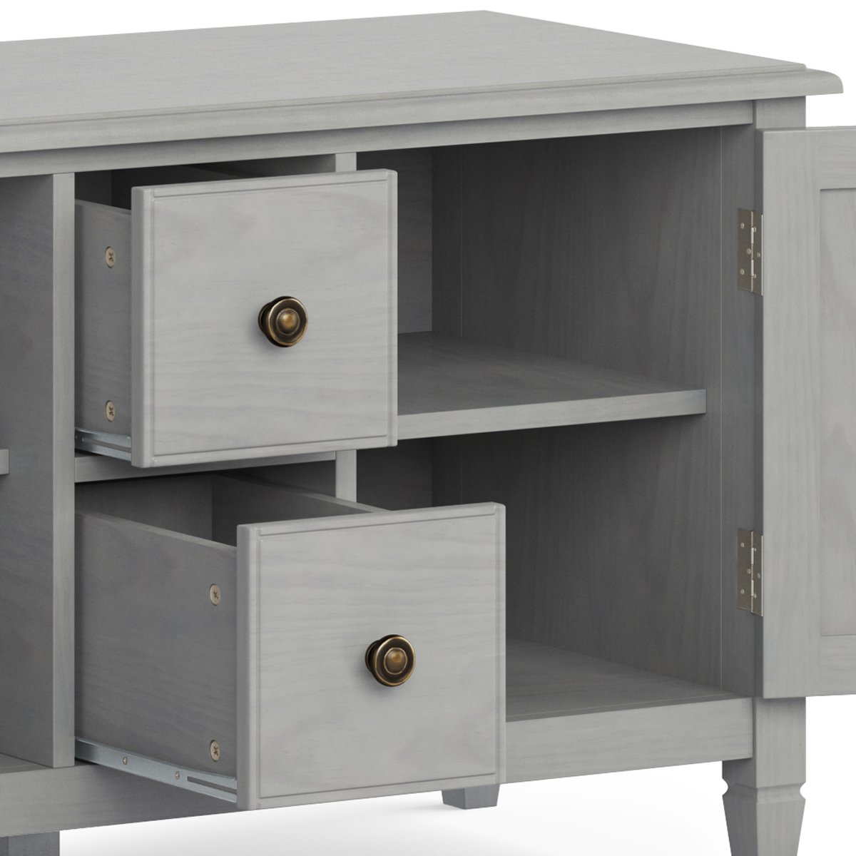 Connaught - Wide TV Stand - Fog Gray - Image 5