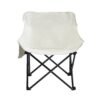 2 Pieces Outdoor Camping Chairs Folding / Portable, Comfortable Seating, Durable Steel Frame - Beige - Image 8
