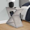 Accent Side Table, Contemporary - Gray Wash - Image 9
