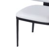 5 Pieces Modern And Metal Dining Set - White / Black / Walnut - Image 17