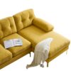 Modern L Shaped Sectional Sofa For Living Room Or Bedroom - Yellow - Image 15