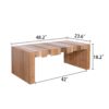 Modern Rustic Coffee Table, Rectangular Center Table For Living Room - Multi / Multicolor - Image 3