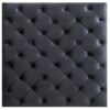 Elegant Traditional Upholstered Ottoman For Living Spaces - Black - Image 3