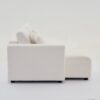 Jessica - Lamb Wool Left Facing Sectional Sofa With Chaise - Beige - Image 6