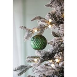 Christmas Ball Ornaments, Decorative Hanging Ball Christmas Tree Ornaments For Holiday Party Decorations (Set of 6) - Green