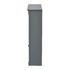 Wall Mounted Bathroom Storage Cabinet With Mirror, Medicine Cabinet With Height Adjustable Shelf, Over The Toilet Space Saver Cabinet - Gray - Image 15