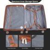 5 Piece Set (20"24"28 +A Travel Bag And A Toiletry Bag), Pp Hardshell Carry On Luggage Set With Tsa Lock Carry On Suitcase Luggage Durable Suitcase - Black - Image 11