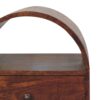 Dome Bedside Table - Brown - Image 7